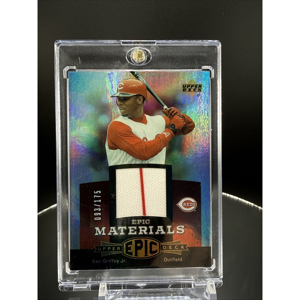 2006 Upper Deck Epic Ken Griffey Jr. Materials Red Jersey #/175 Reds